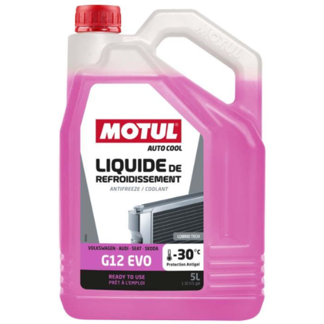 Liquide de Refroidissement MOTUL Auto Cool G12 EVO -30°C 5L