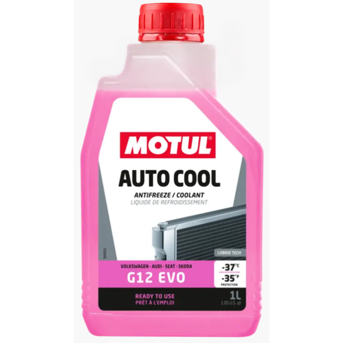 Liquide de Refroidissement MOTUL Auto Cool G12 EVO -37°C 1L