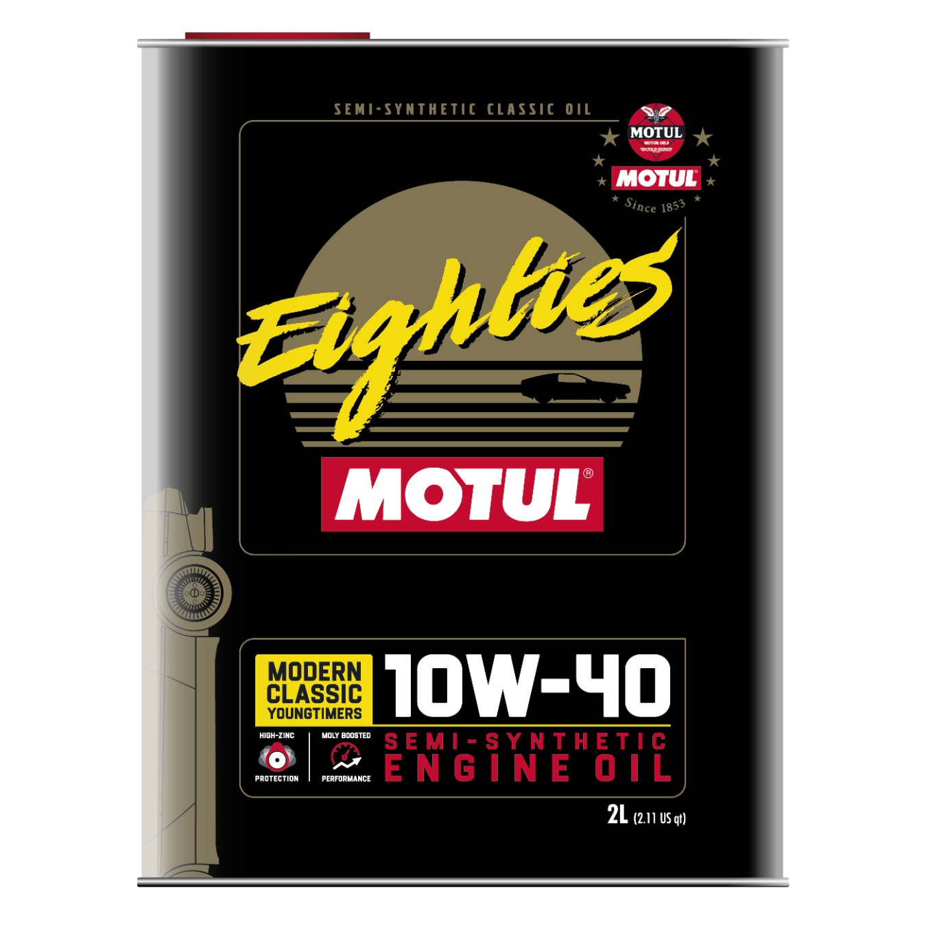 Huile moteur MOTUL Classic Eighties 10W40 2L