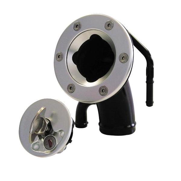 Bouchon de réservoir NEWTON Aéro 300 avec clé, goulotte coudée Ø 44,5 mm, tuyau dégazage et débordement