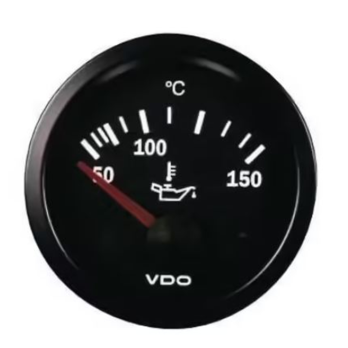 Manomètre température huile 50–150°C 52mm Etrier VDO Cockpit Vision