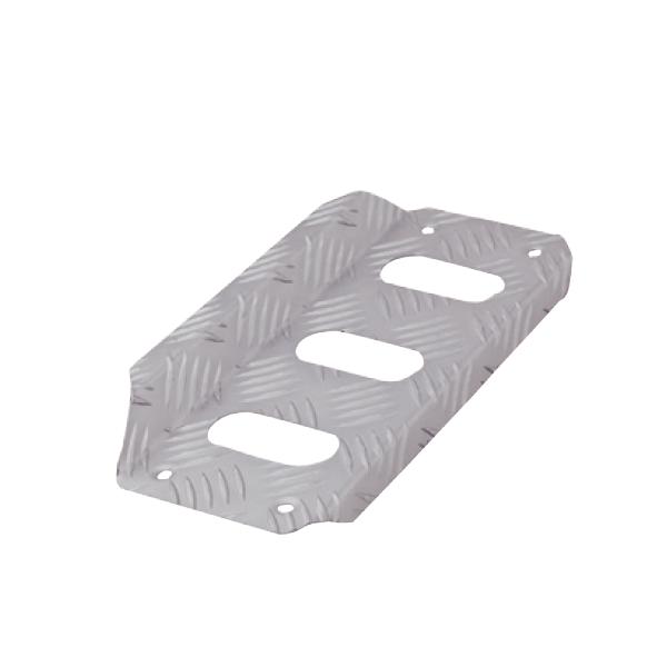 Repose-pied pilote OMP aluminium gaufré