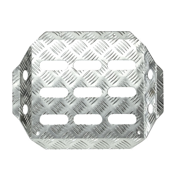 Repose-pied copilote OMP aluminium gaufré ajouré