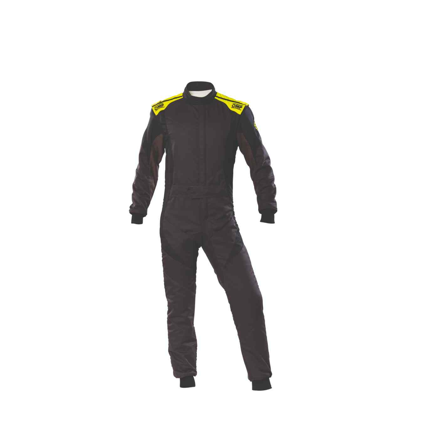 Combinaison OMP FIRST EVO FIA 8856 2018 Anthracite Noir Jaune