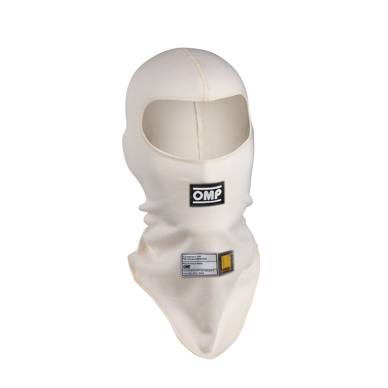 Cagoule ouverte FIA 8856-2018 OMP First Blanc taille S