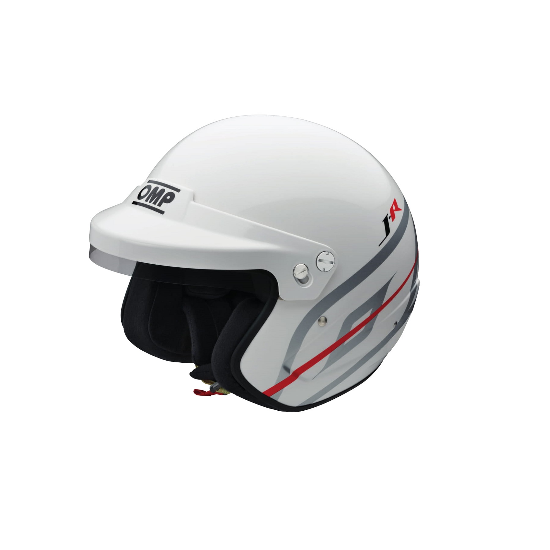 Casque jet FIA OMP J-Rally Hans Intercom blanc- En vente sur ORECA STORE