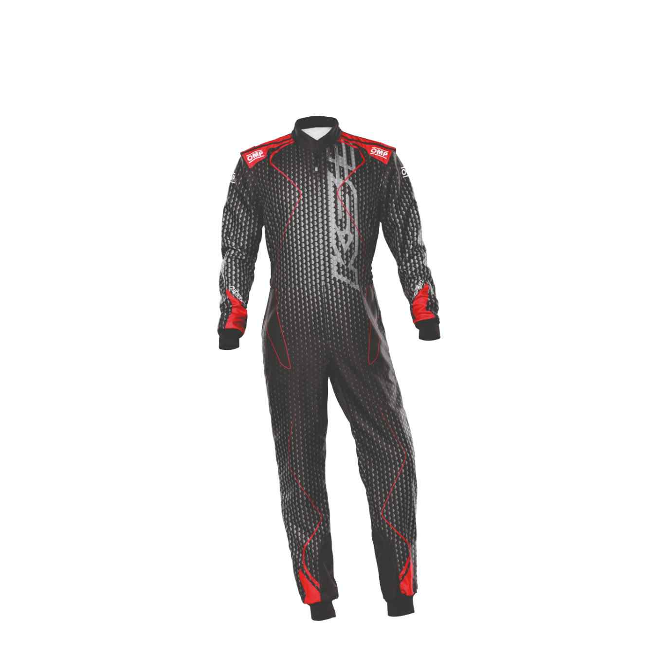 Combinaison Karting OMP KS 3 ART CIK FIA Niveau 2 Noir Rouge