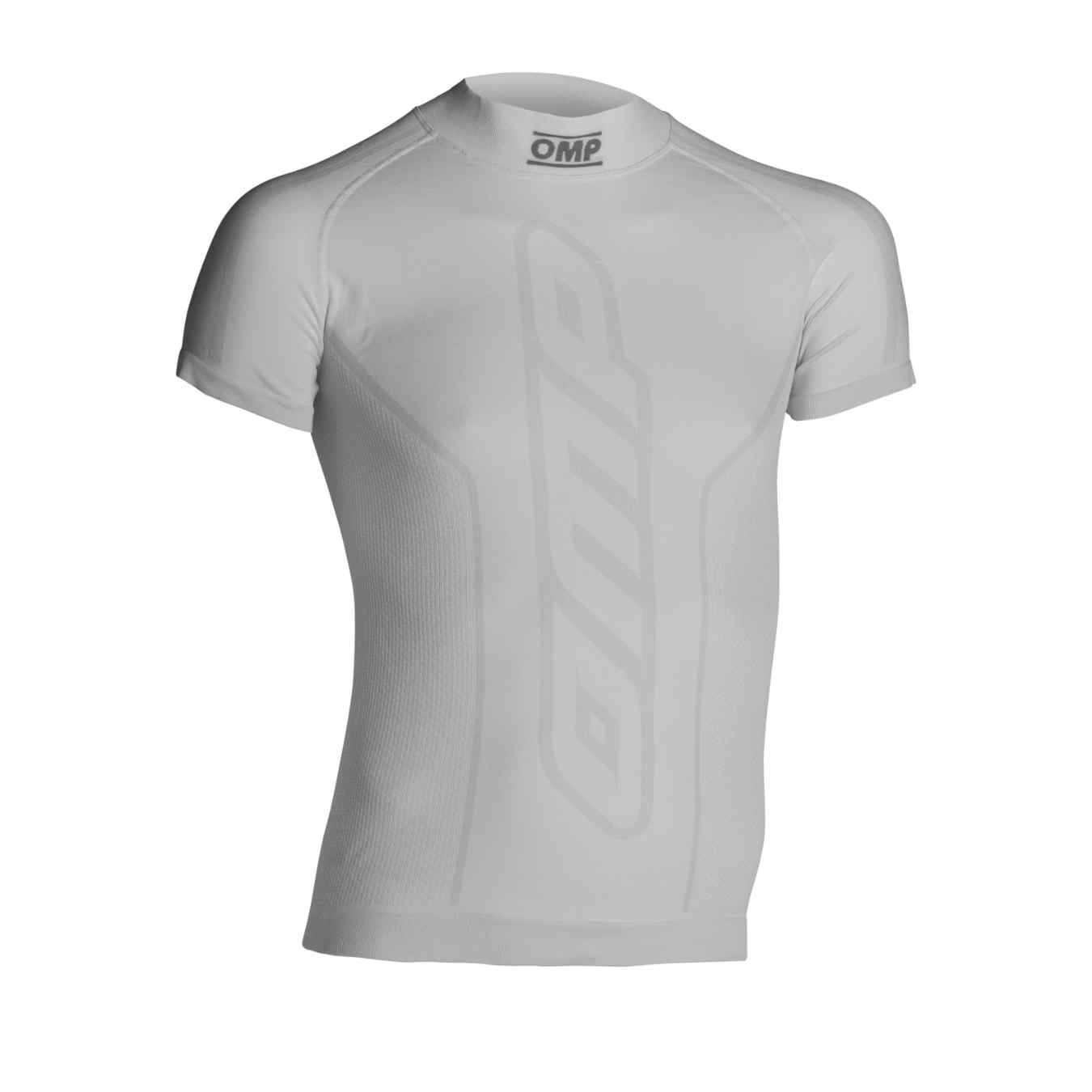 Tricot Karting OMP KS Manches Courtes Blanc 2024