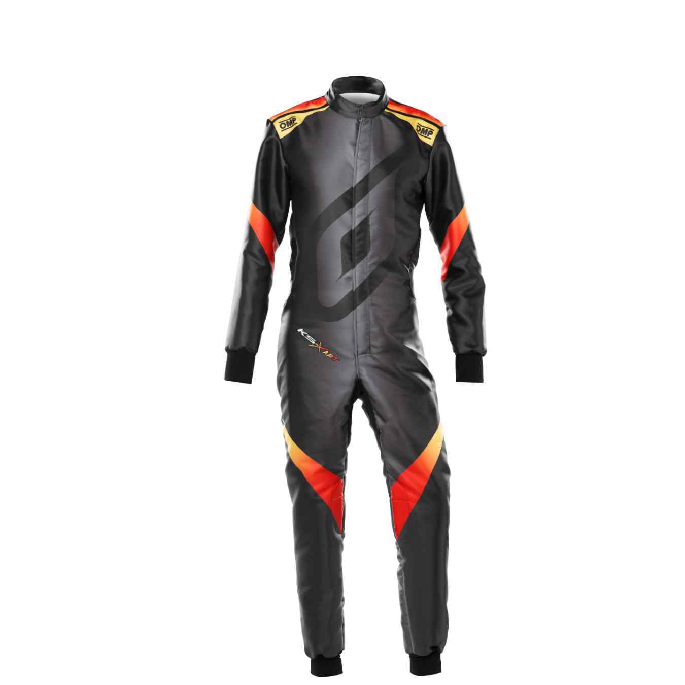 Combinaison Karting Enfant OMP KS X ART FIA 8877 2022 Noir Jaune Rouge