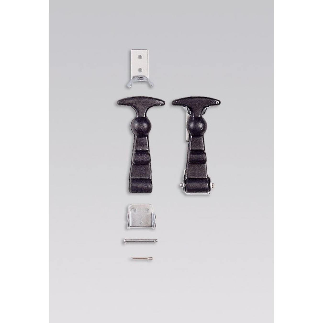 Attache capot OMP grand modèle en caoutchouc - la paire