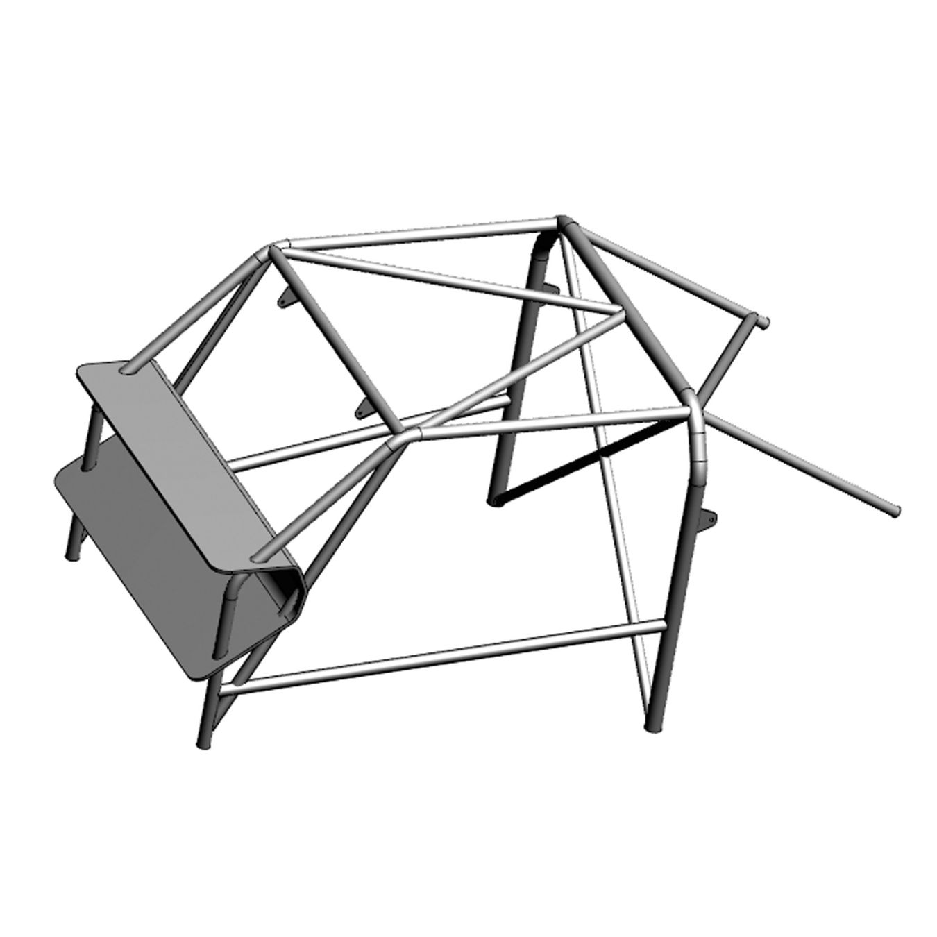 Arceau OMP pour RENAULT Clio III 3 portes multipoints à boulonner