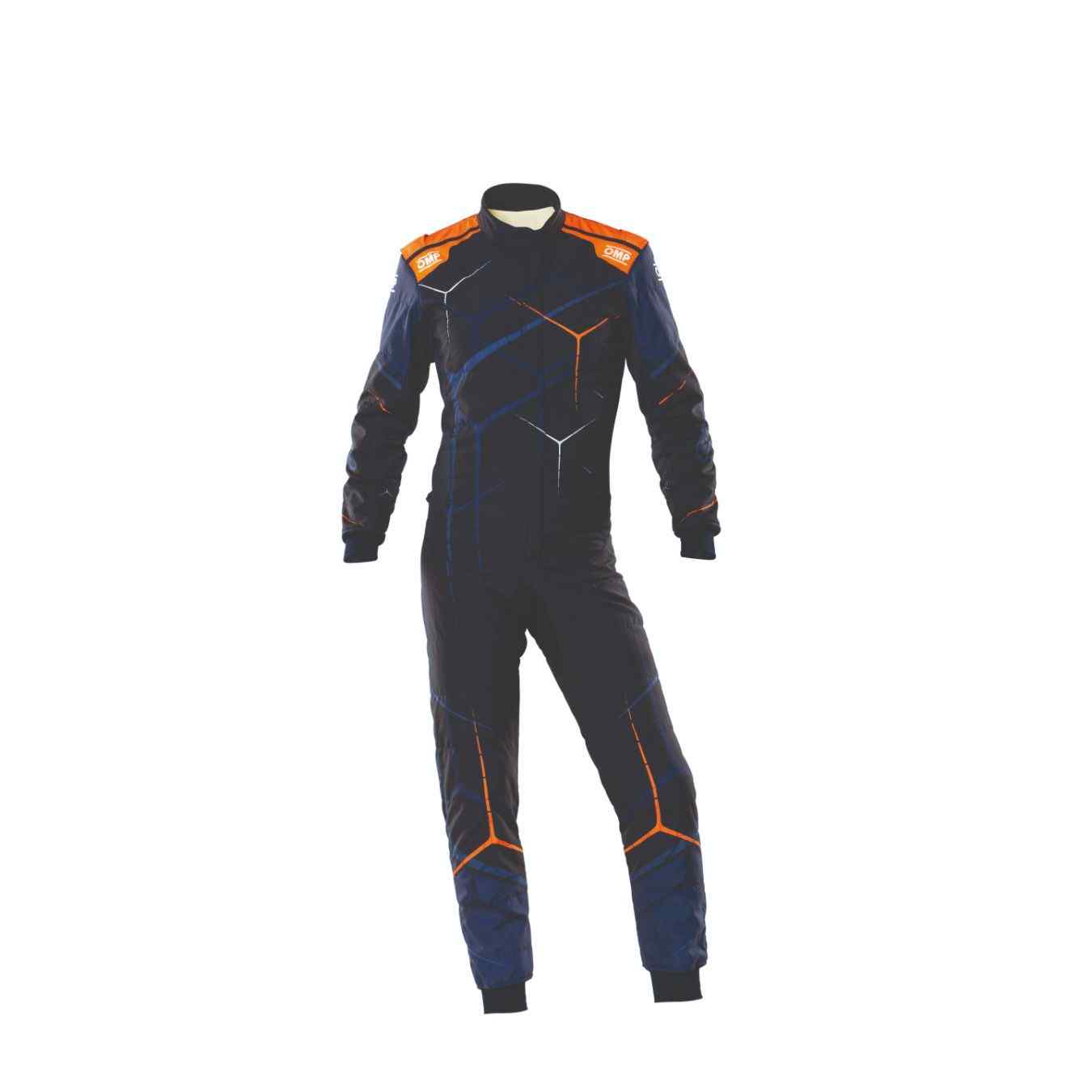 Combinaison OMP ONE ART FIA 8856 2018 Bleu Marine Orange