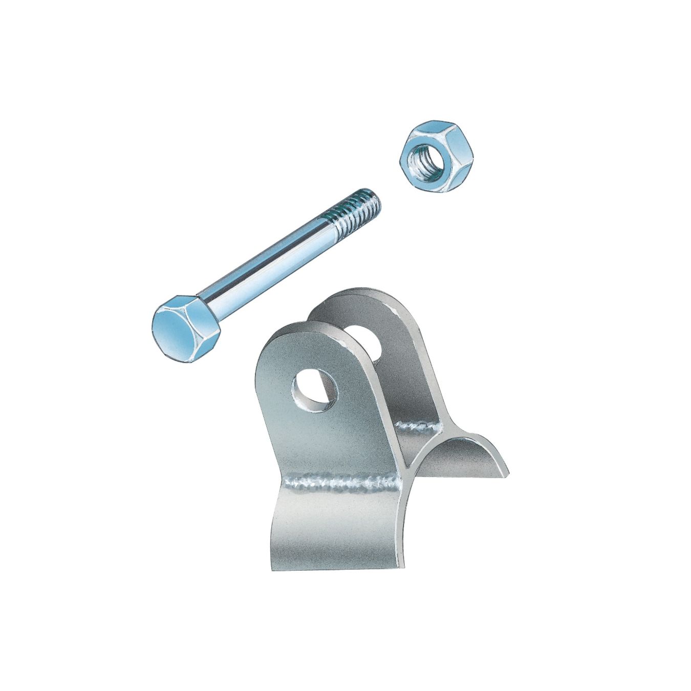 Connexion demi-lune OMP femelle 50mm