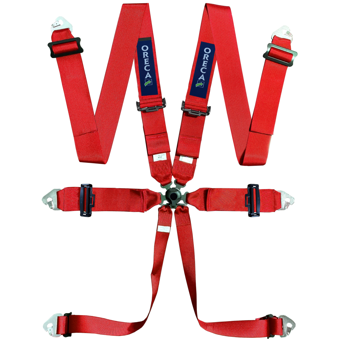 Harnais ORECA Vintage 6 points FIA 8853-98 Rouge