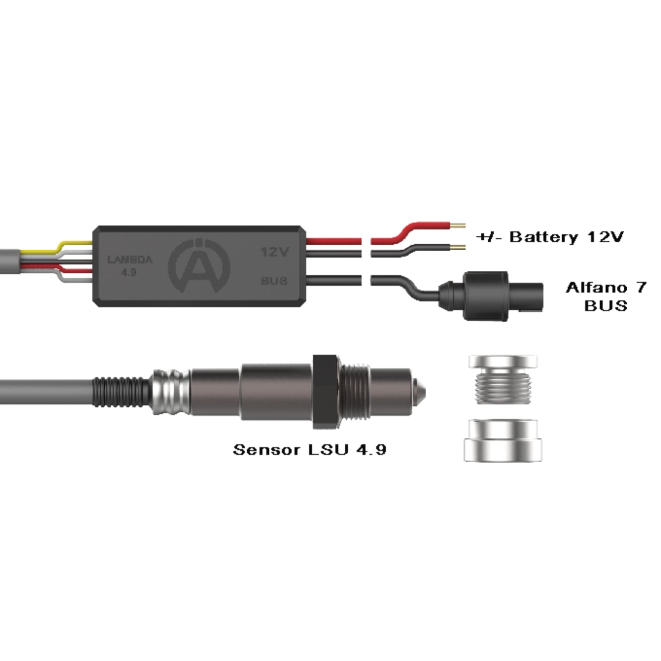Pack Alfano Sonde Lambda Large Bande LSU 4.9 pour Alfano 7 : Optimisez votre Carburation