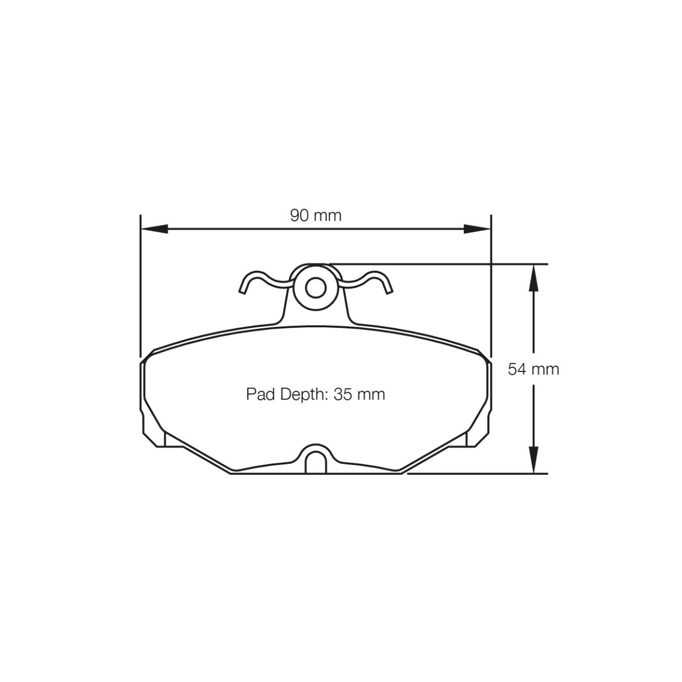 Plaquettes de Frein PAGID Forme 1163 Composé RS14
