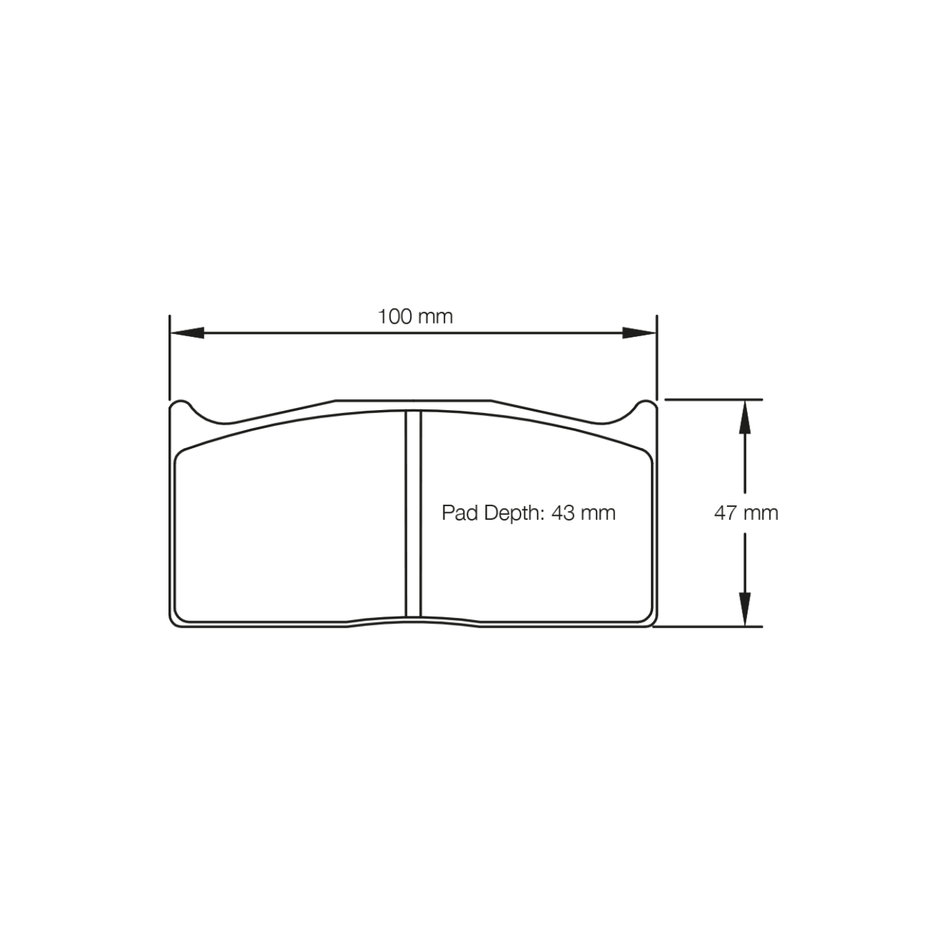 Plaquettes de Frein PAGID Forme 1283 Composé RST3