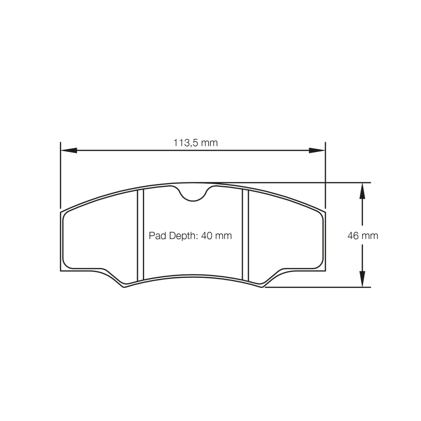 Plaquettes de Frein PAGID Forme 1749 Composé RSH3