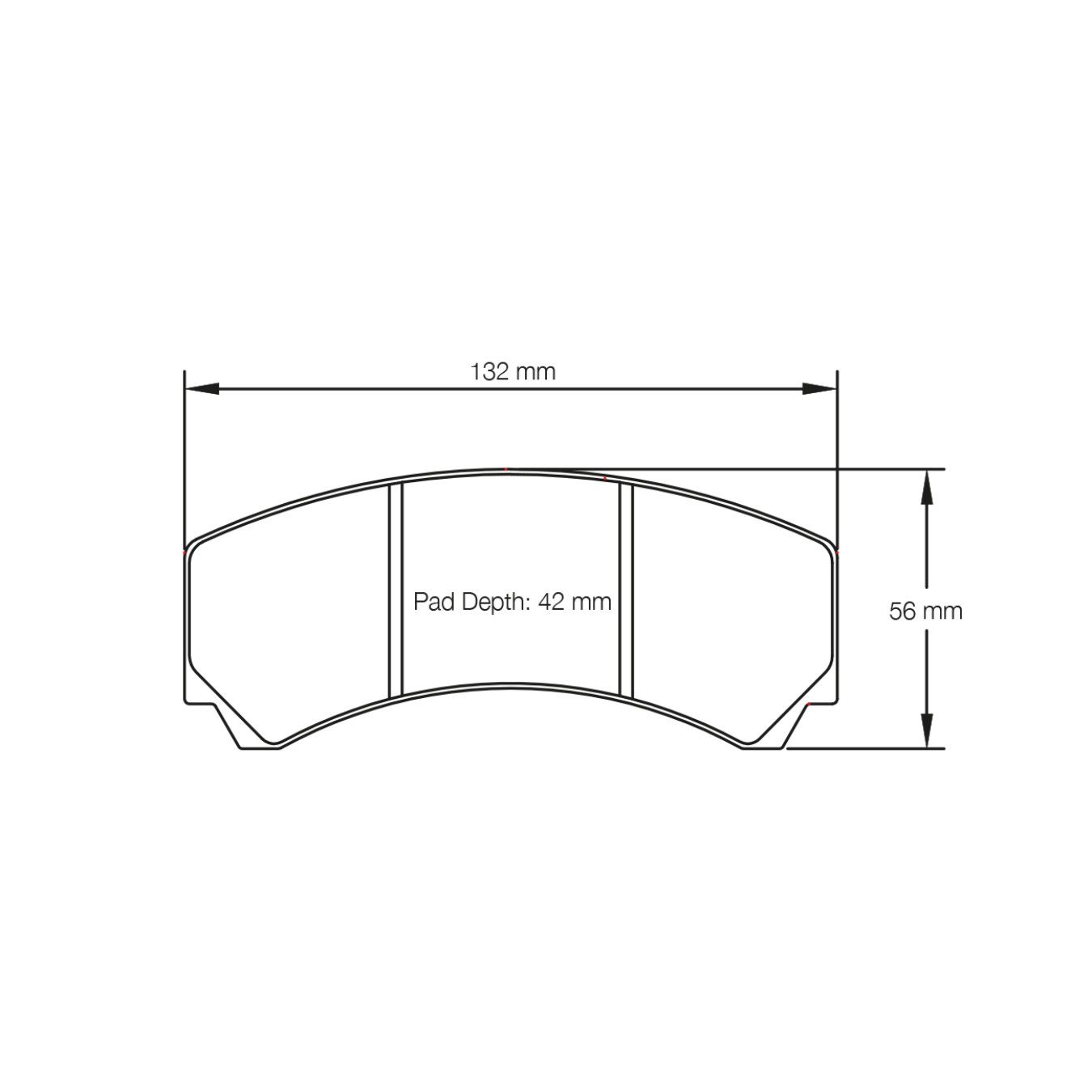 Plaquettes de Frein PAGID Forme 2126 Composé RSL1