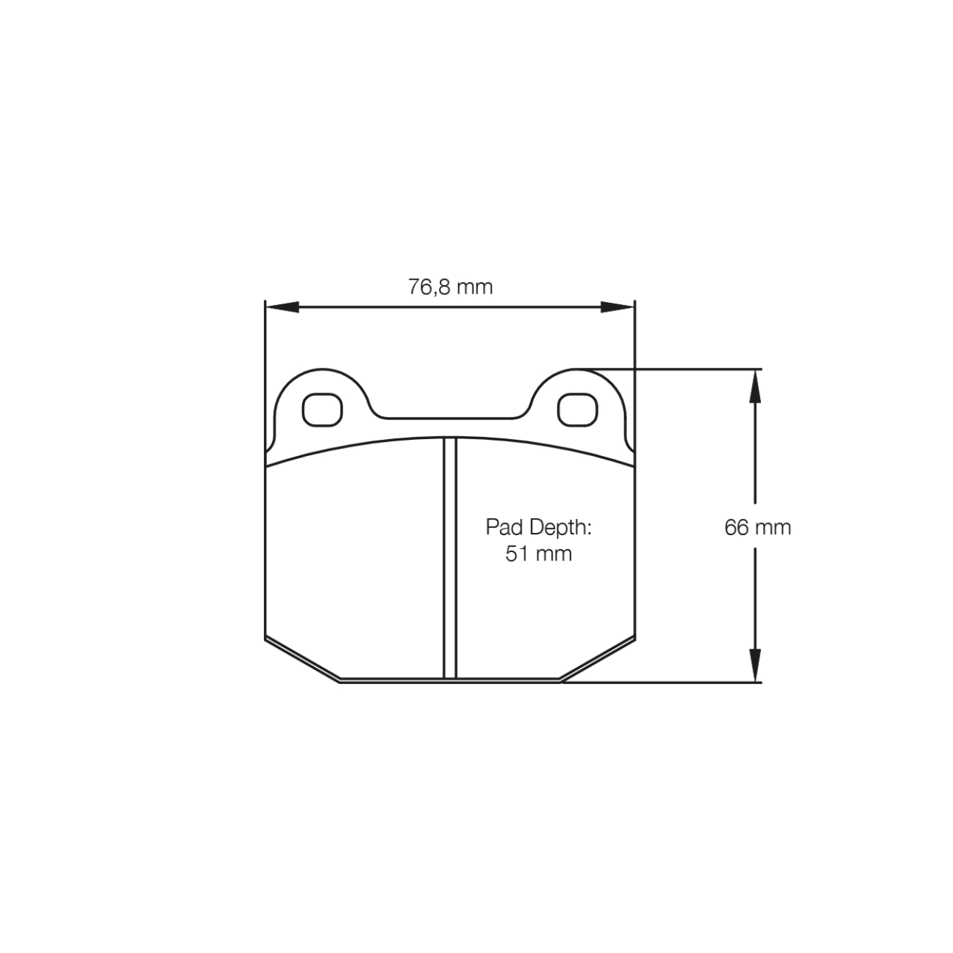Plaquettes de Frein PAGID Forme 2593 Composé RS14