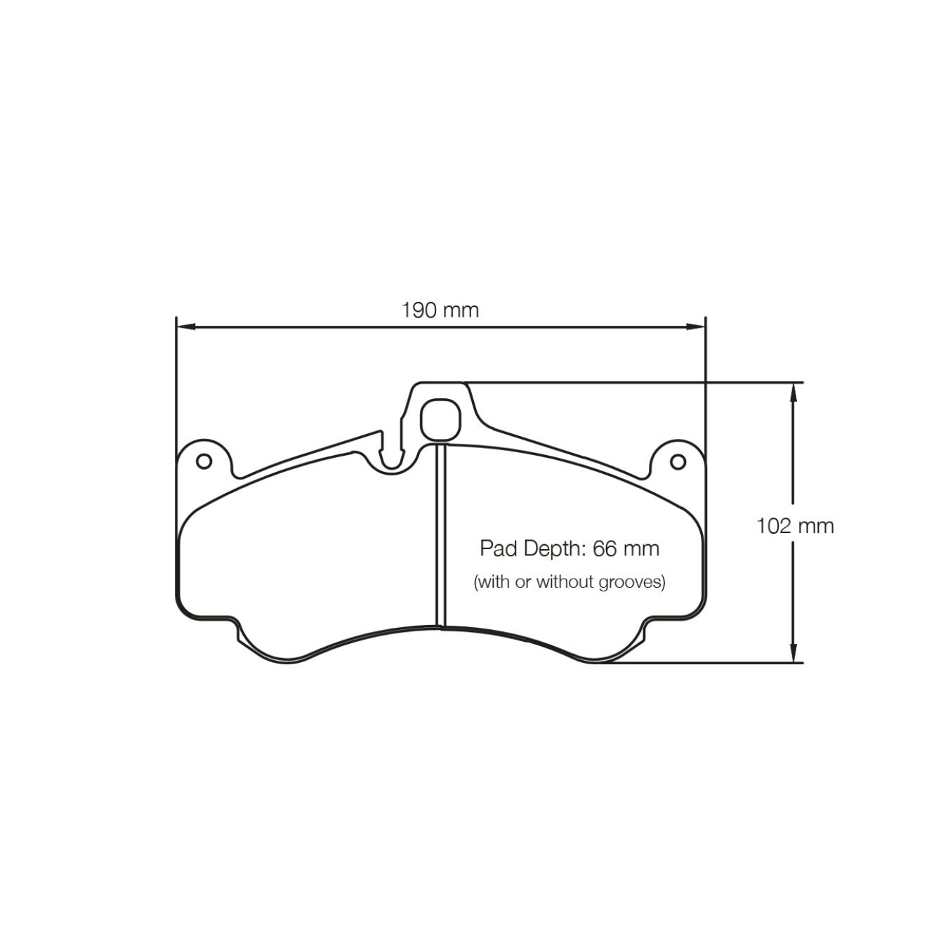 Plaquettes de Frein PAGID Forme 2707 Composé RSC1