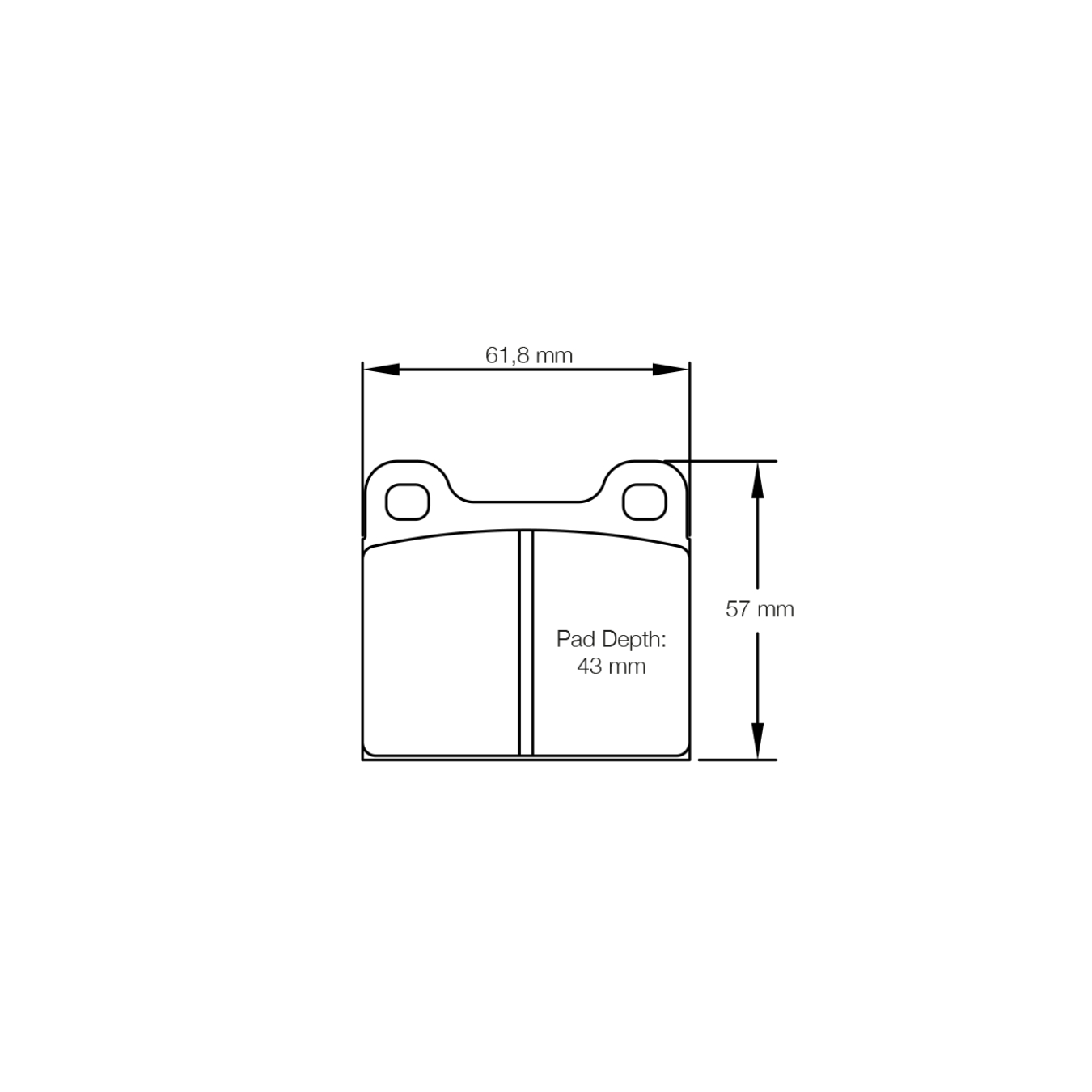 Plaquettes de Frein PAGID Forme 4304 Composé RS14