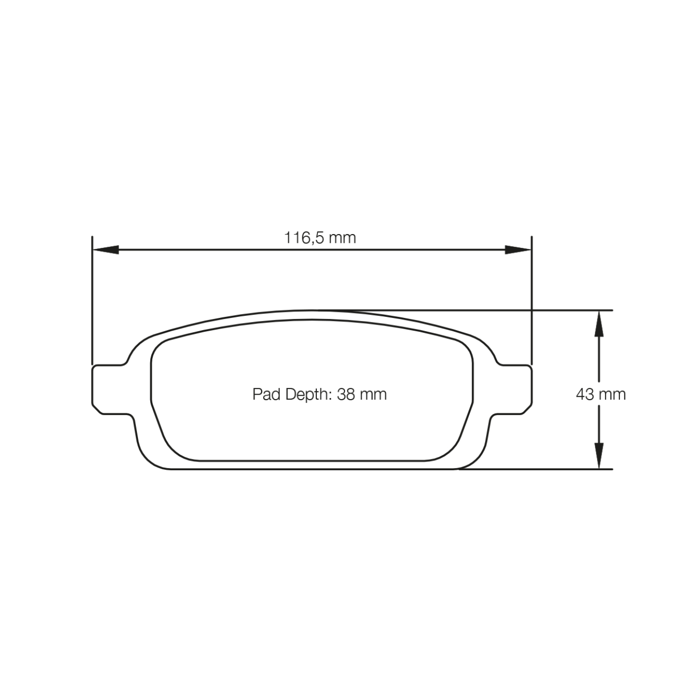 Plaquettes de Frein PAGID Forme 4939 Composé RS44