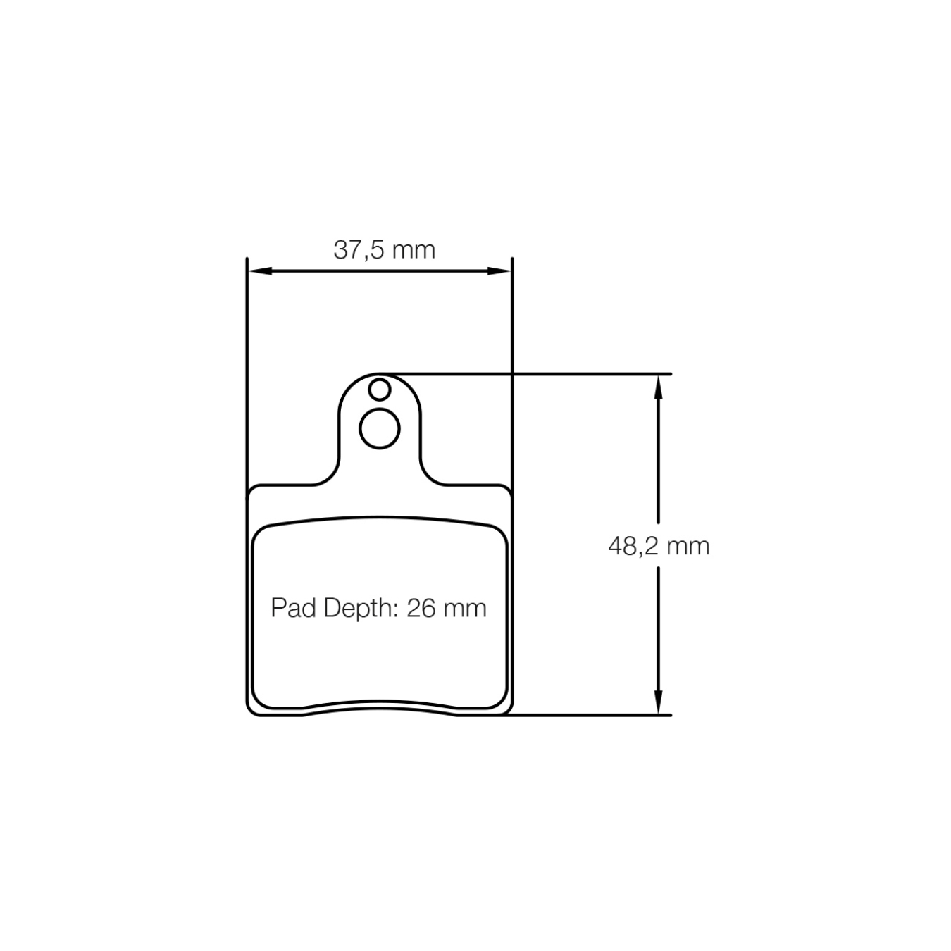 Plaquettes de Frein PAGID Forme 5101 Composé K2