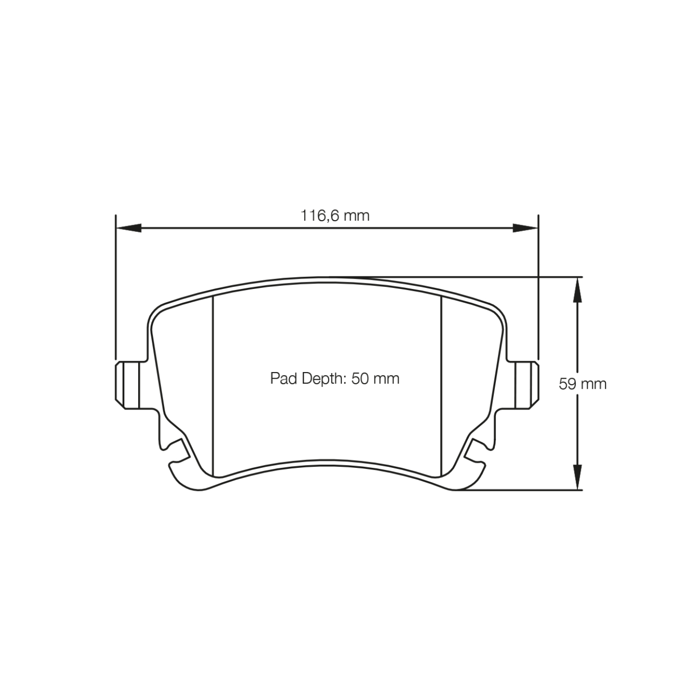 Plaquettes de Frein PAGID Forme 8039 Composé RSC1