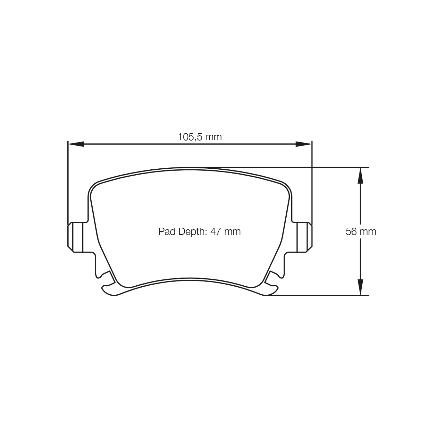 Plaquettes de Frein PAGID Forme 8046 Composé RSL19