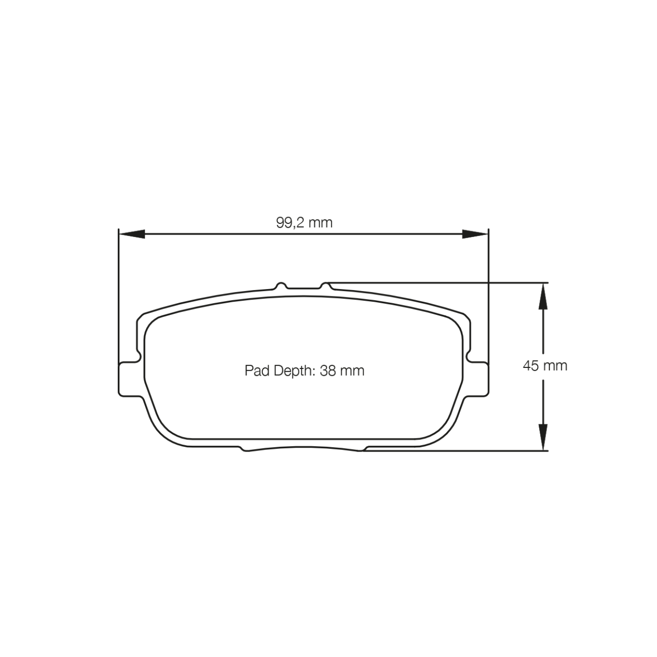 Plaquettes de Frein PAGID Forme 8077 Composé RS44