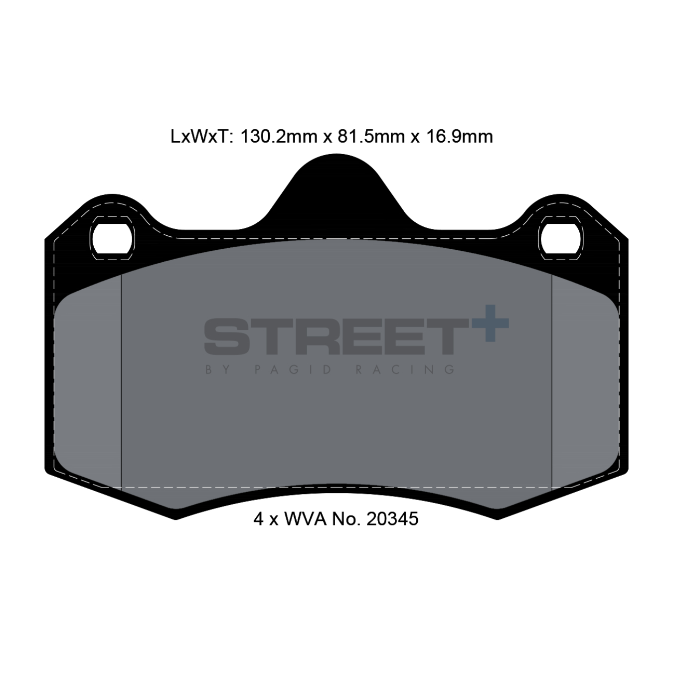 Plaquettes de Frein PAGID STREET Plus T8000