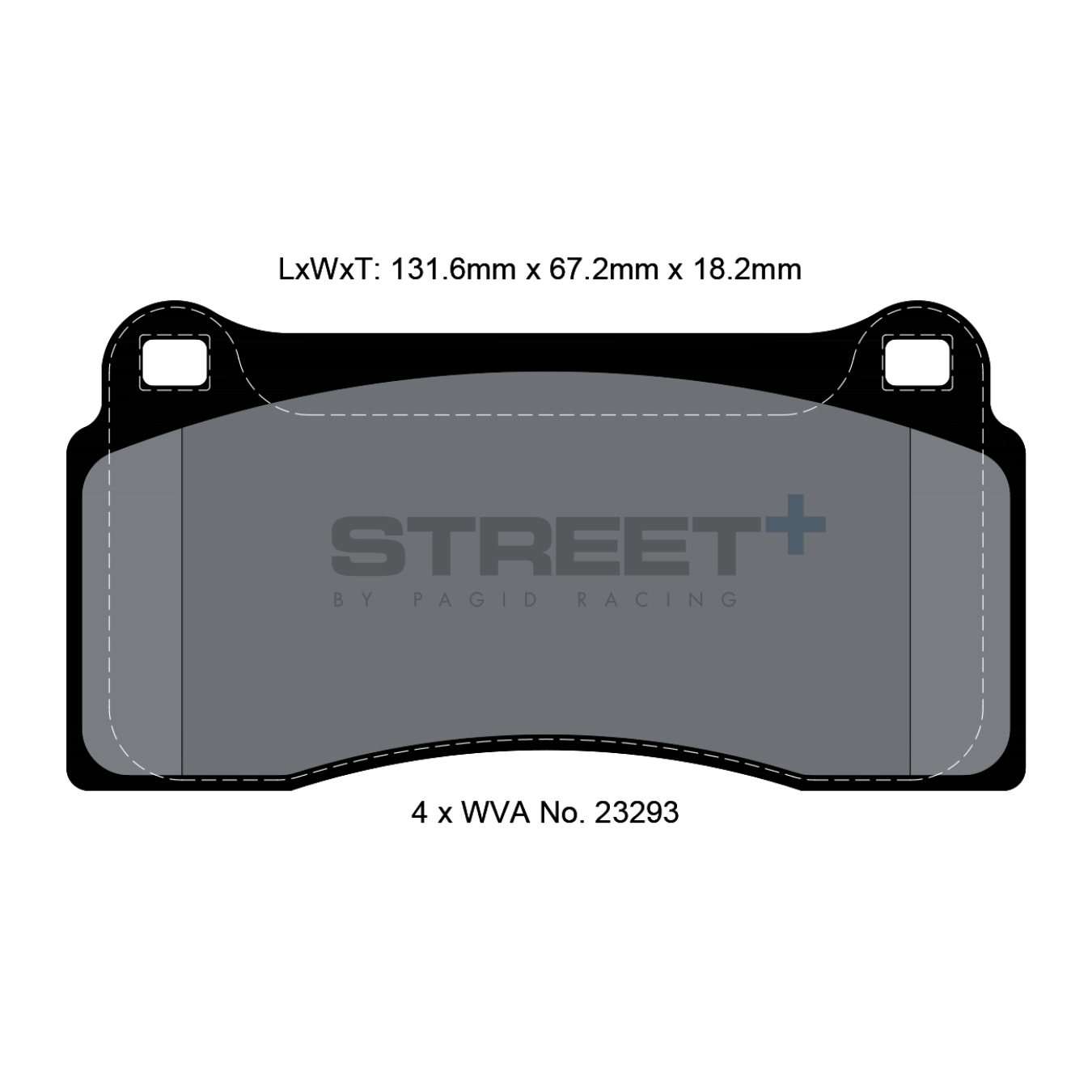 Plaquettes de Frein PAGID STREET Plus T8021