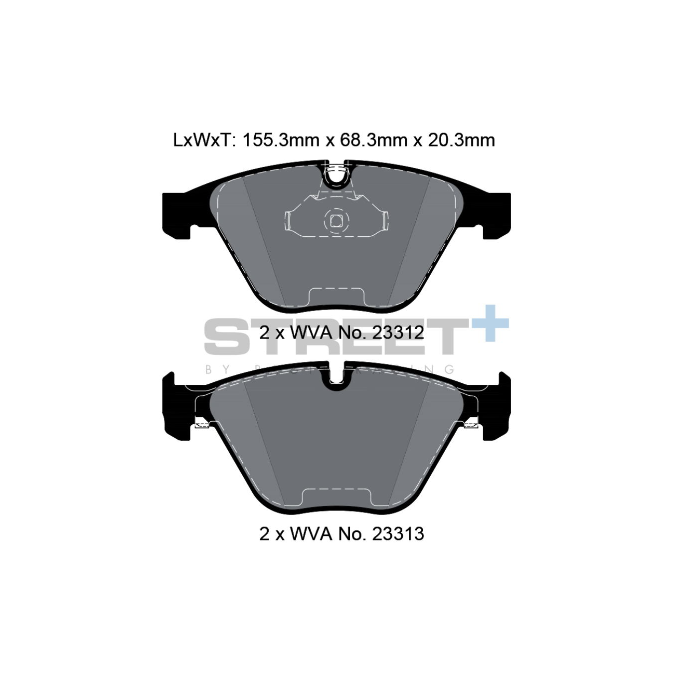 Plaquettes de Frein PAGID STREET Plus T8024