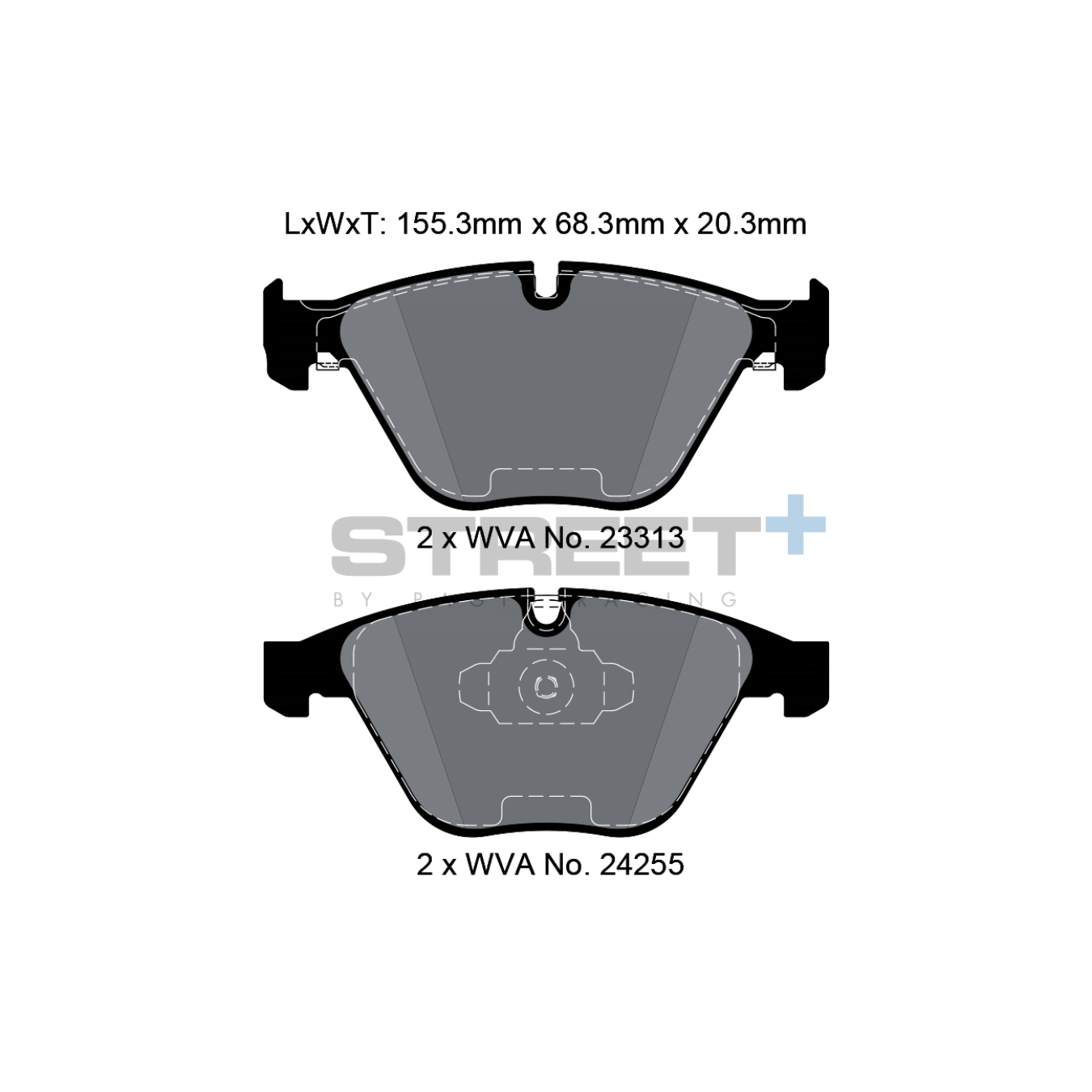Plaquettes de Frein PAGID STREET Plus T8025