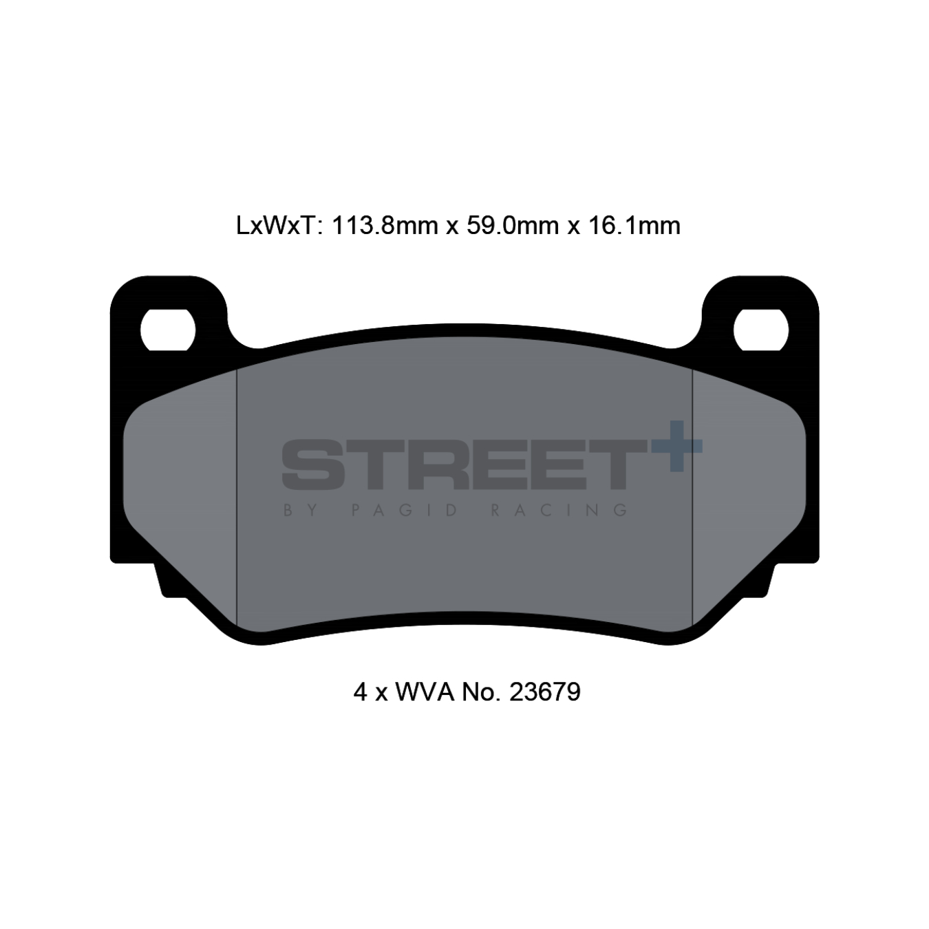 Plaquettes de Frein PAGID STREET Plus T8035