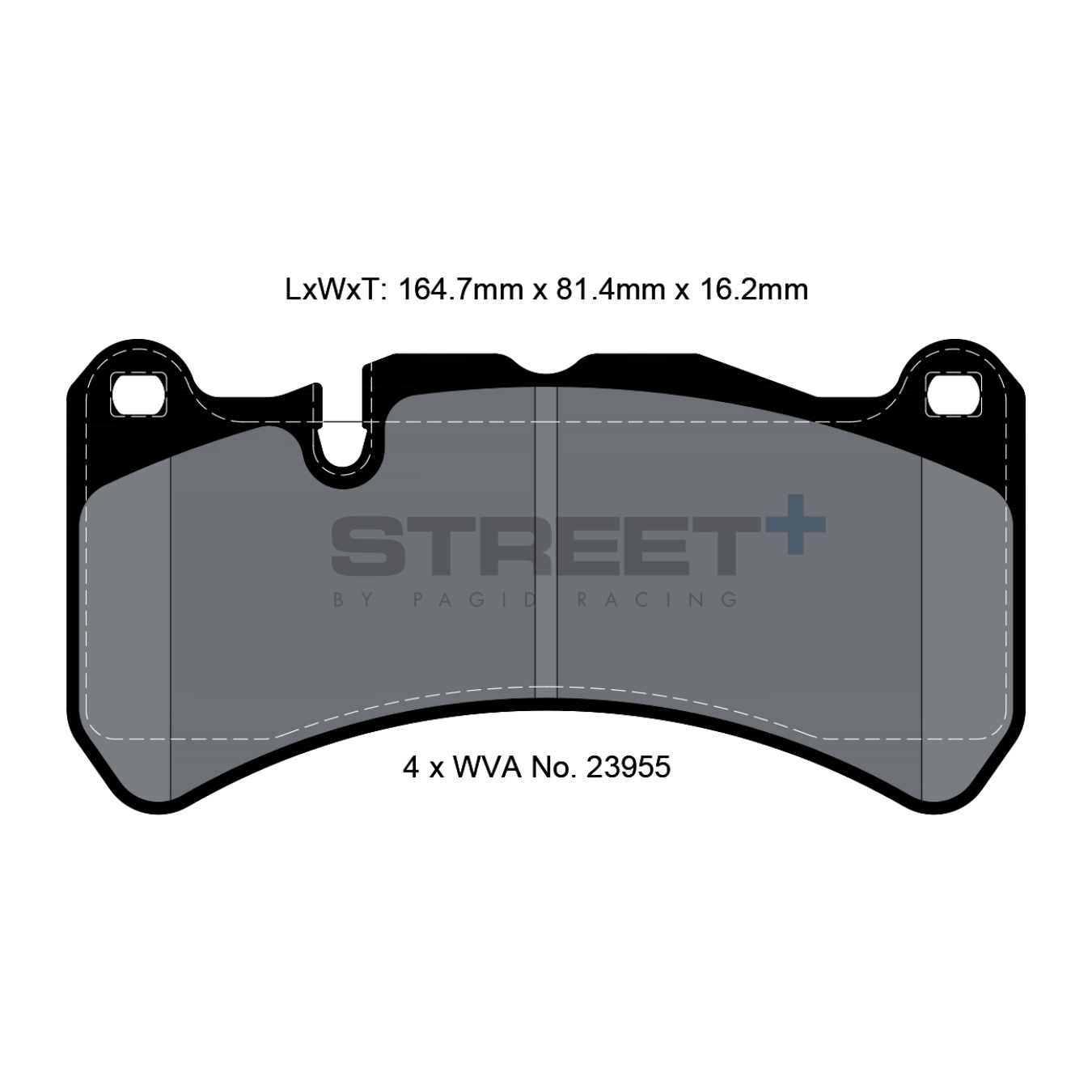 Plaquettes de Frein PAGID STREET Plus T8052