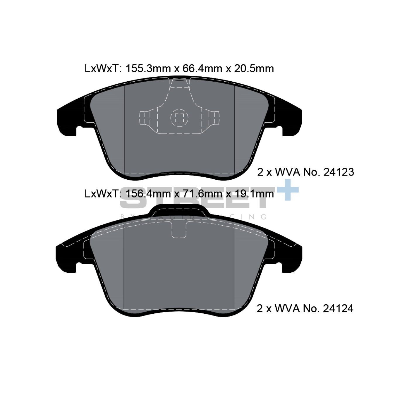 Plaquettes de Frein PAGID STREET Plus T8056