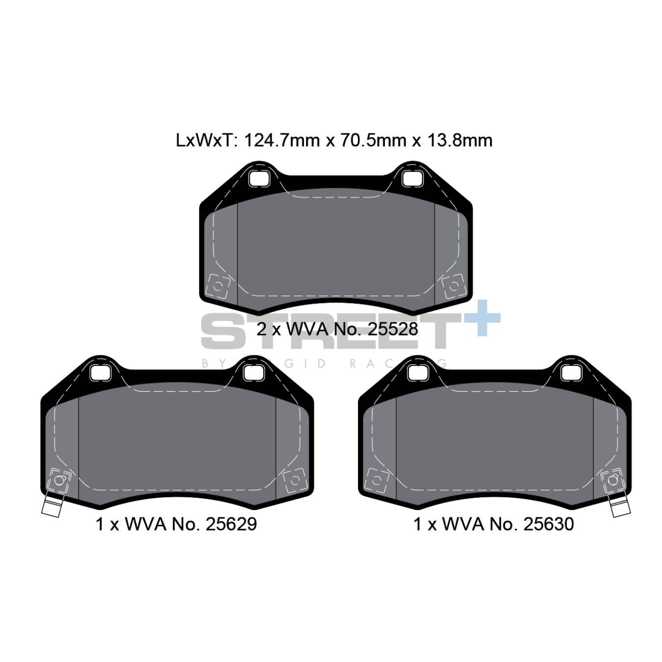 Plaquettes de Frein PAGID STREET Plus T8088