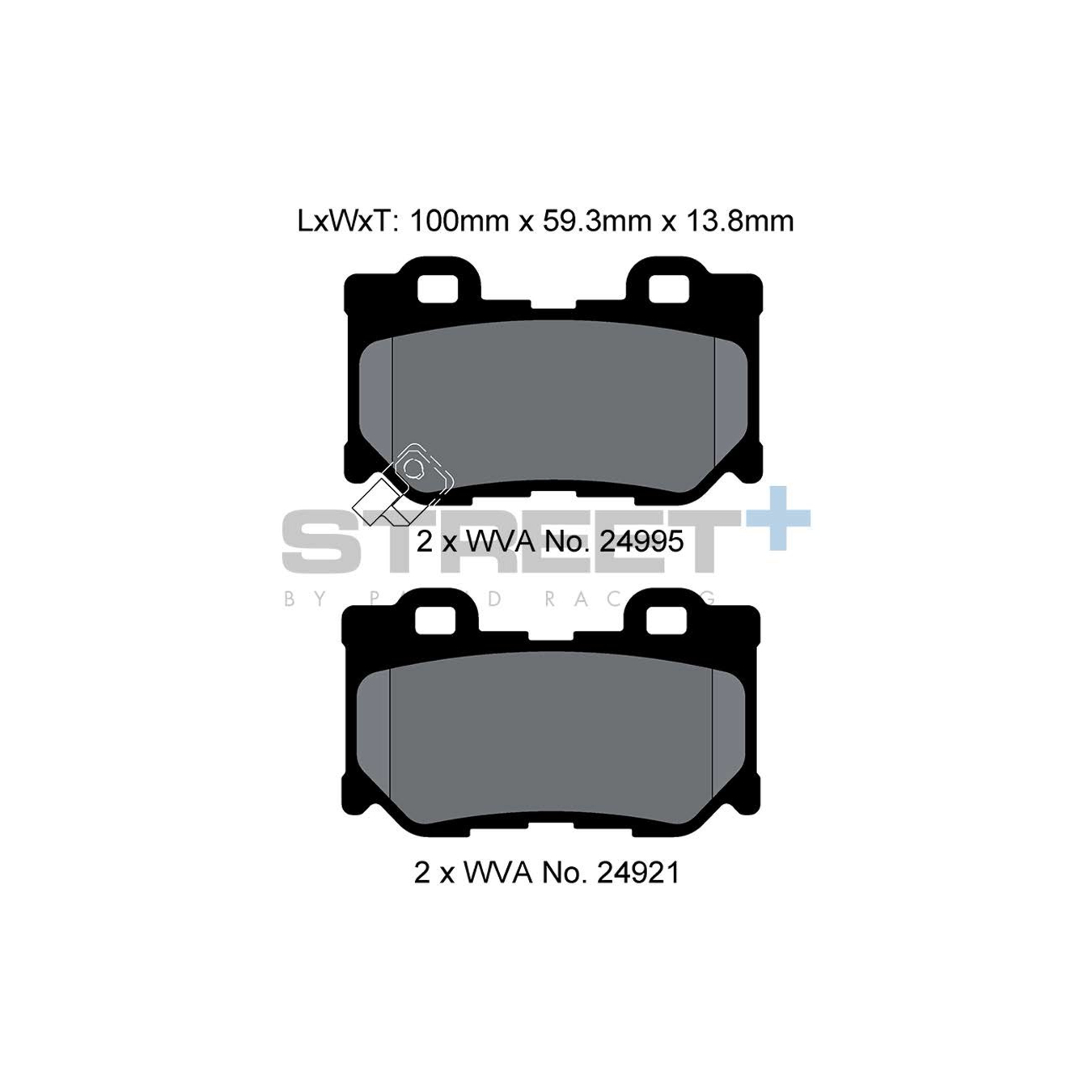Plaquettes de Frein PAGID STREET Plus T8100