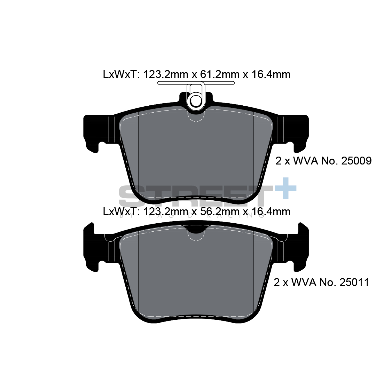 Plaquettes de Frein PAGID STREET Plus T8102