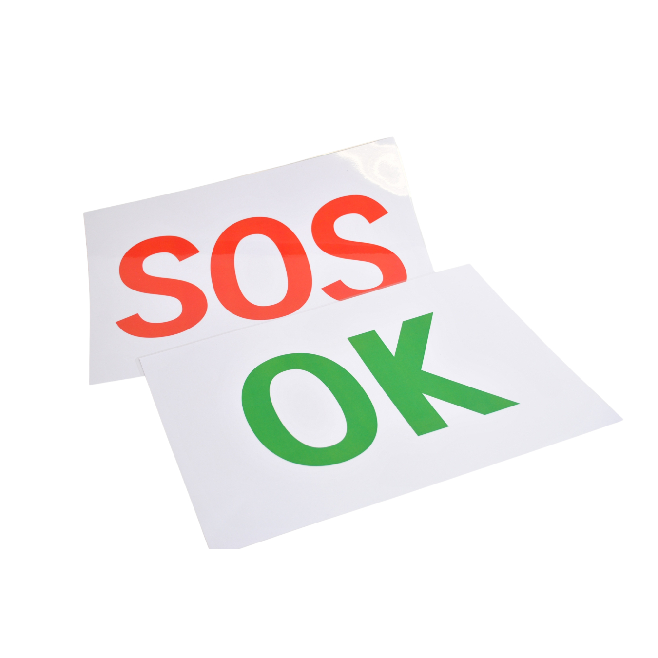 Panneau 'OK/SOS' FIA recto/verso REDSPEC
