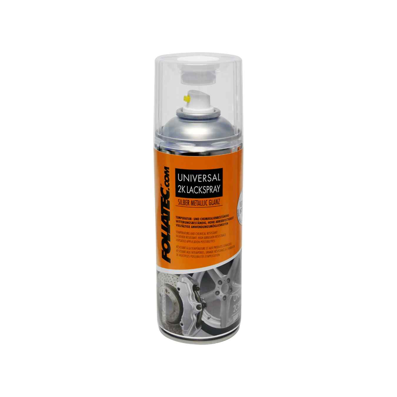 Peinture FOLIATEC Aérosol 2C pour Etrier de Frein Argent Métalisé 400ML