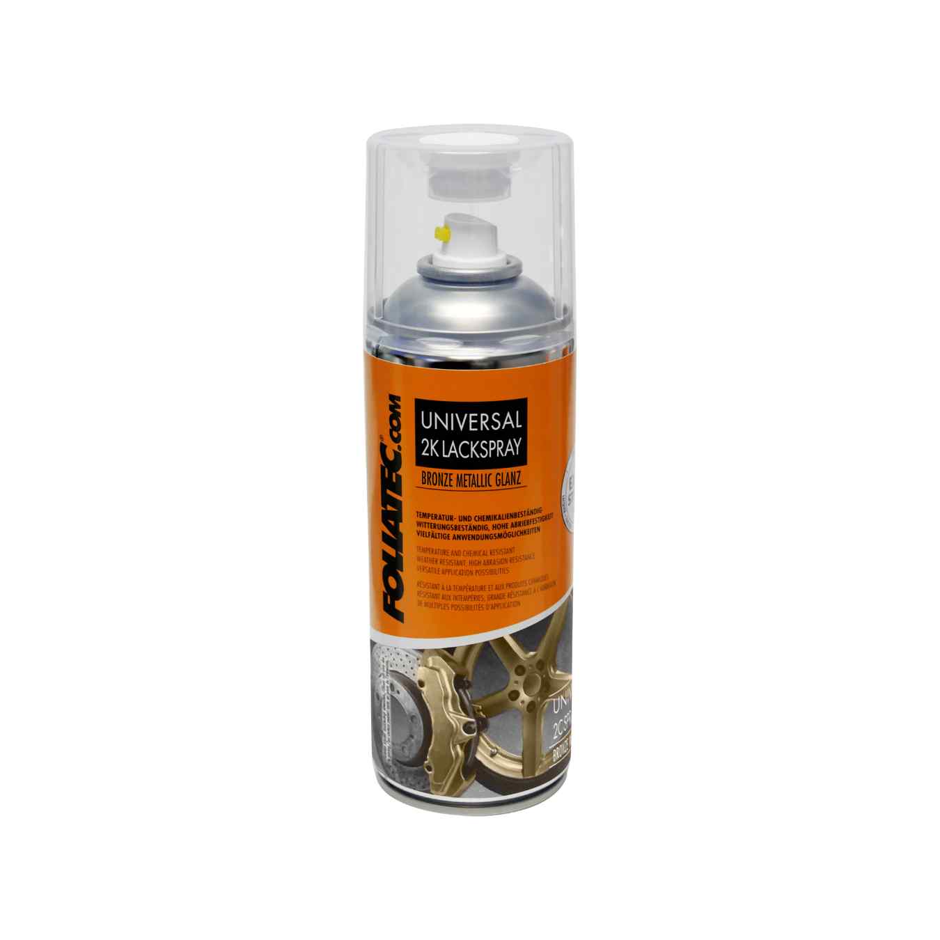 Peinture FOLIATEC Aérosol 2C pour Etrier de Frein Bronze Métalisé 400ML