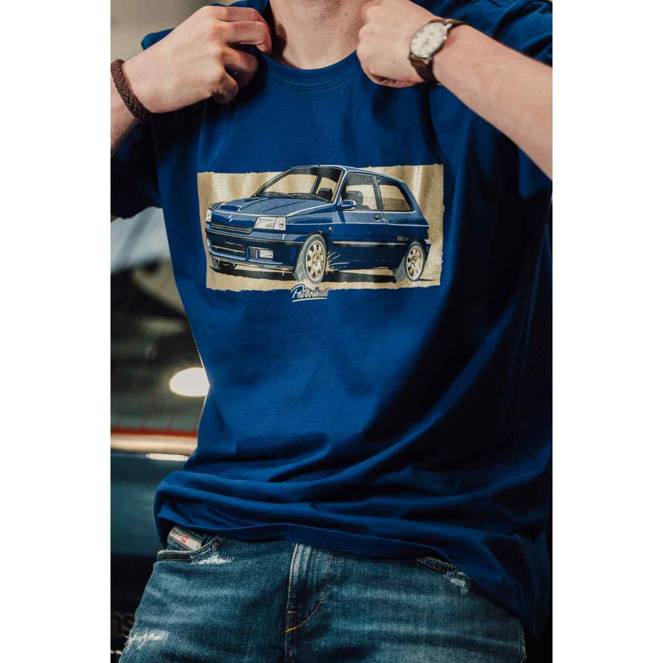 T-shirt PETROLHEART Williams Bleu pour homme