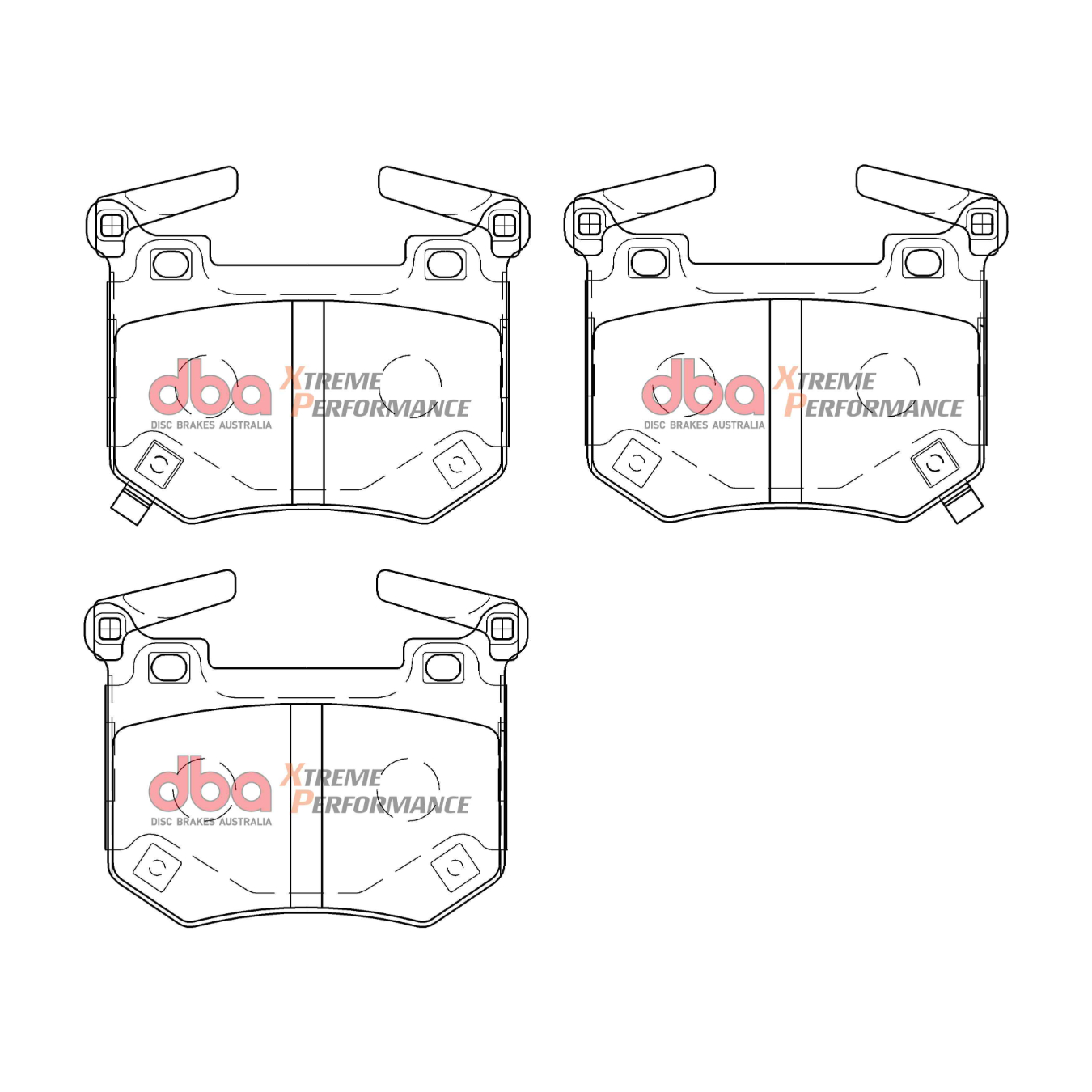 Plaquettes de frein arrières homologuées R90 DBA Extreme Performance DB15004XP