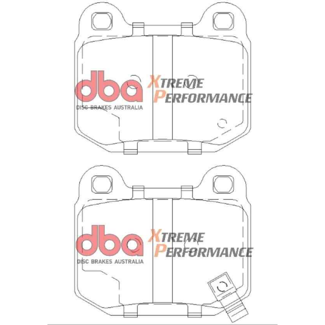 Plaquettes de frein arrières homologuées R90 DBA Extreme Performance DB1521XP