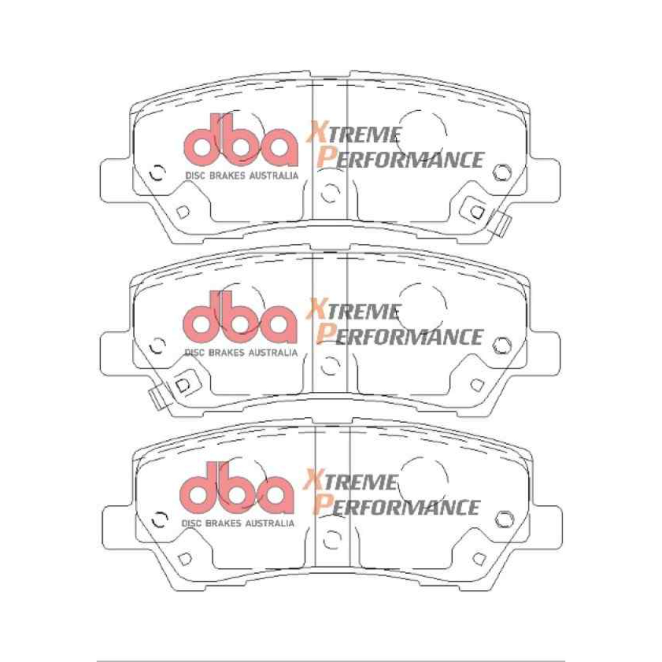 Plaquettes de frein arrières homologuées R90 DBA Extreme Performance DB9022XP