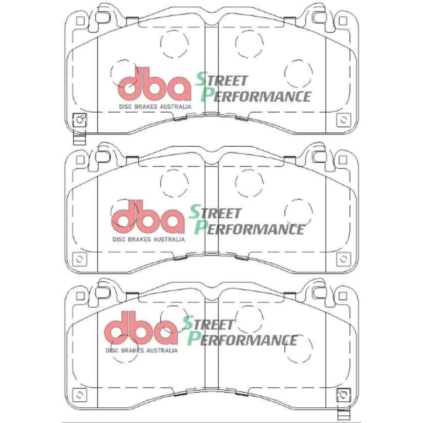 Plaquettes de frein avants DBA Street Performance DB9021SP