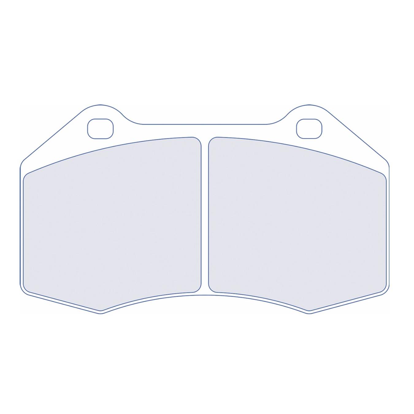 Plaquettes de frein CL BRAKES 4098 RC9 123,7 mm x 70 mm x 16 mm